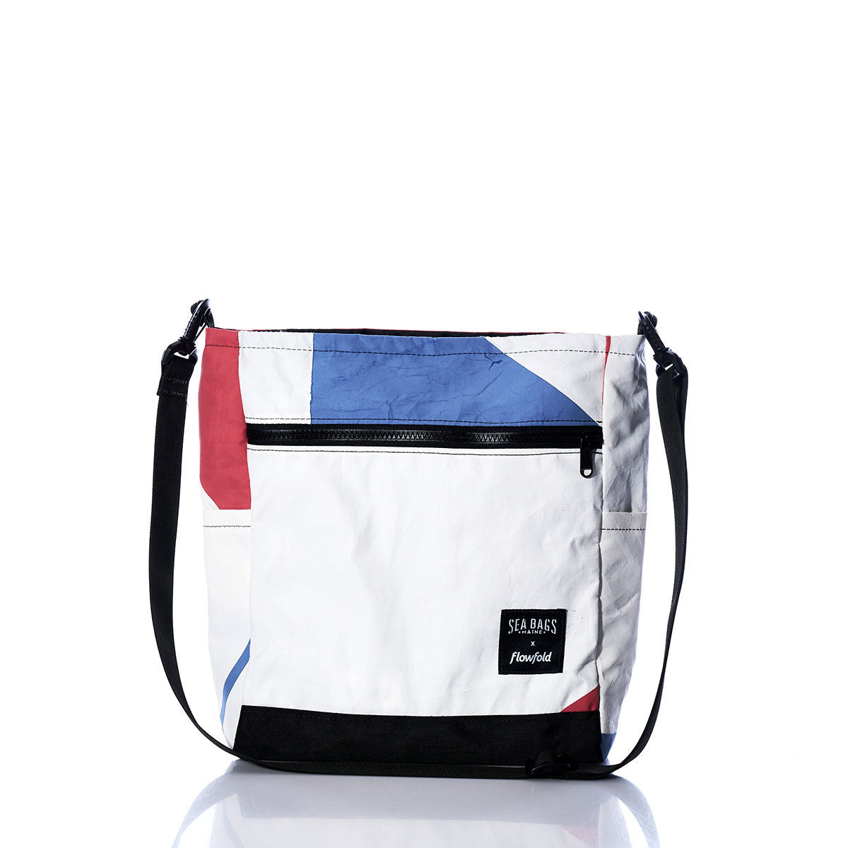 Vintage Blue and Red Medium Voyager Crew Crossbody