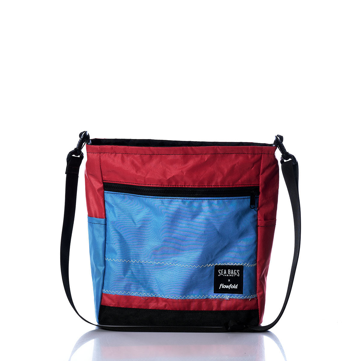 Vintage Red and Blue Medium Voyager Crew Crossbody