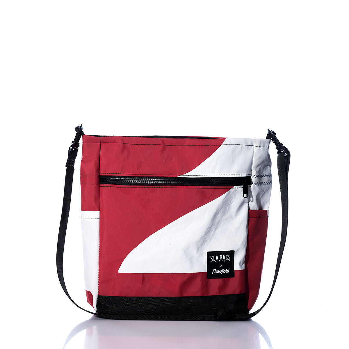 Vintage Red and White Medium Voyager Crew Crossbody