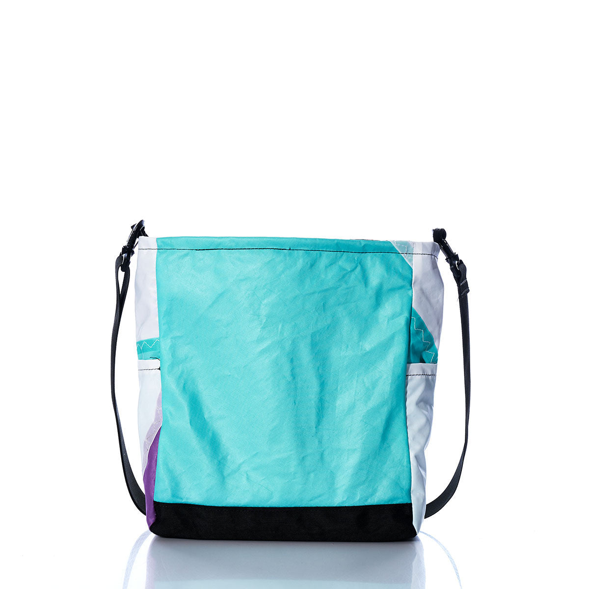 Vintage Teal and White Medium Voyager Crew Crossbody Alternate View