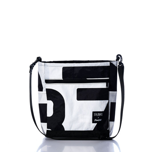 Vintage Black and White Medium Voyager Crew Crossbody