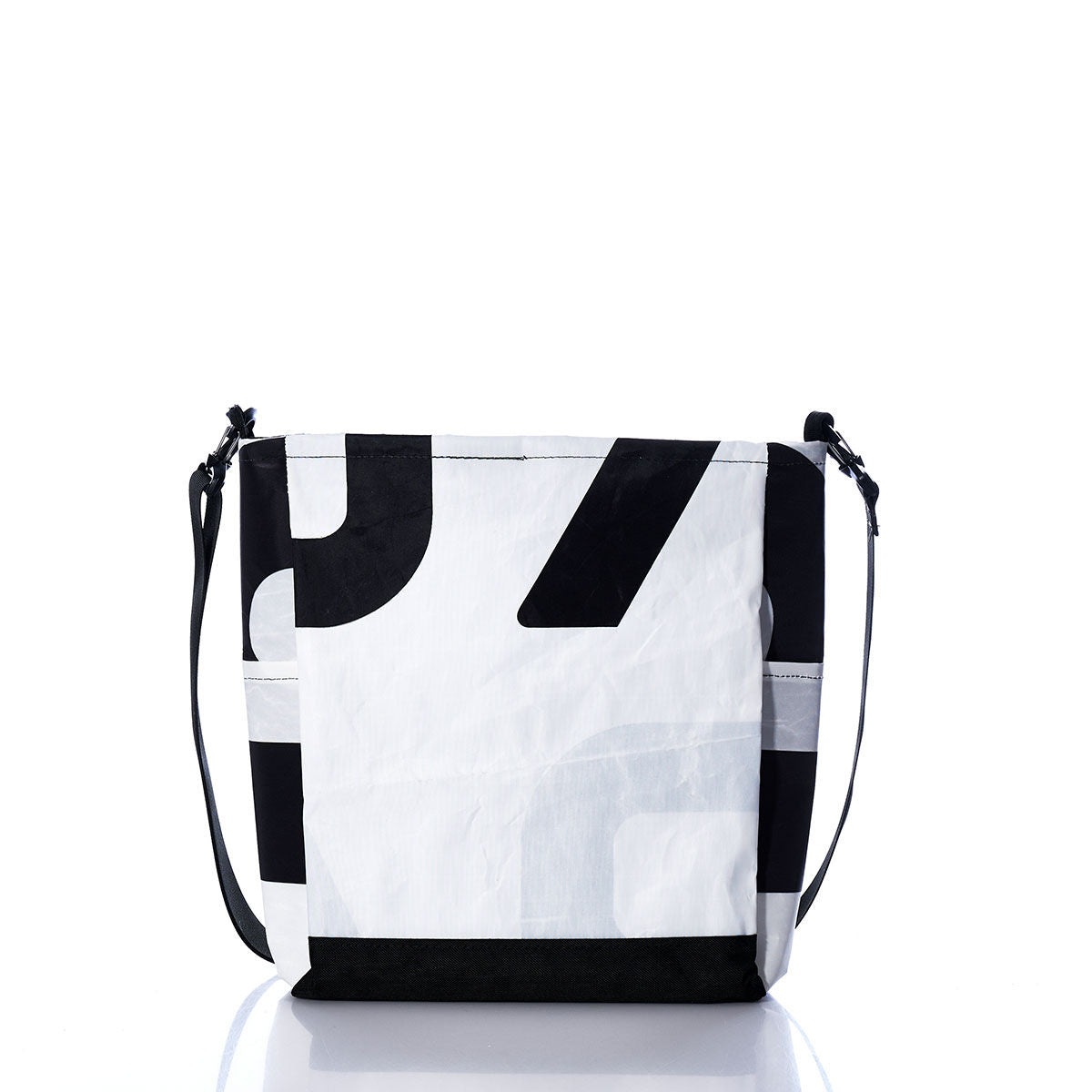 Vintage Black and White Medium Voyager Crew Crossbody Alternate View