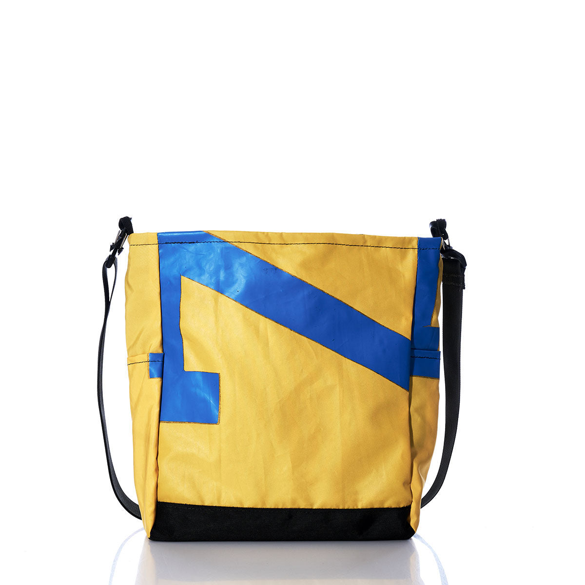 Vintage Yellow and Blue Medium Voyager Crew Crossbody Alternate View