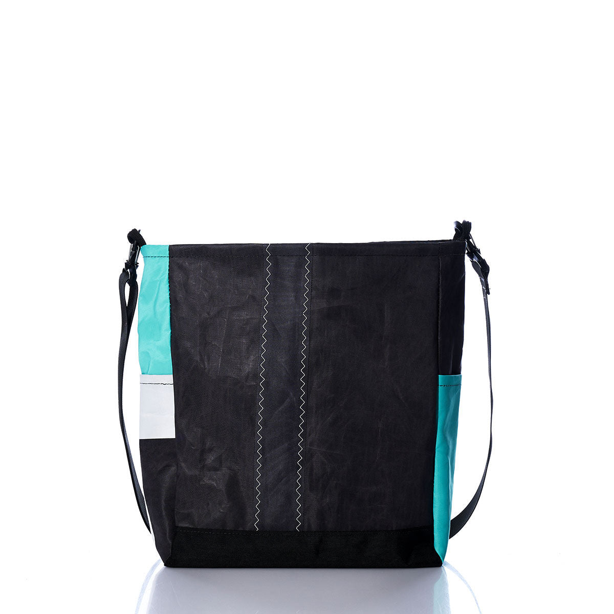 Vintage Black and Teal Medium Voyager Crew Crossbody Alternate View