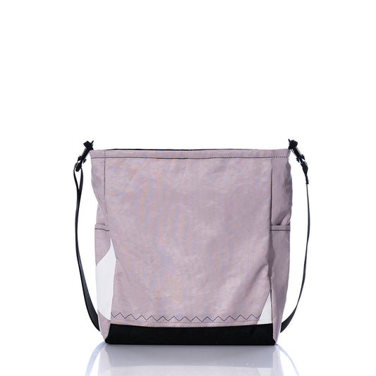 Vintage Gray and White Medium Voyager Crew Crossbody Alternate View