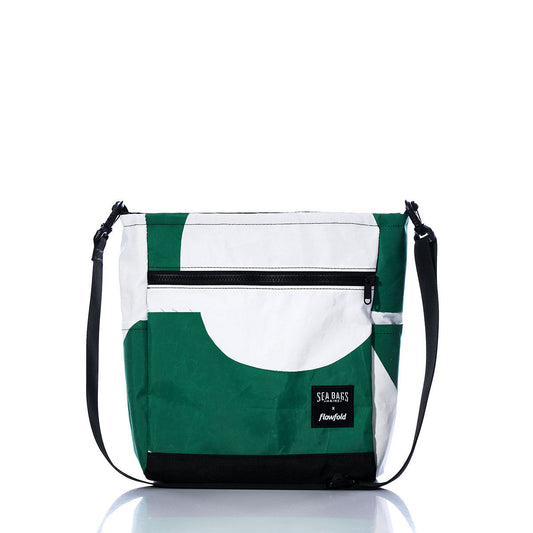 Vintage Green and Blue Medium Voyager Crew Crossbody