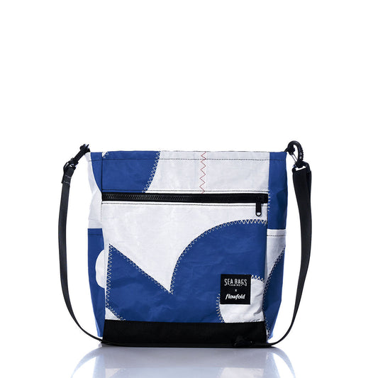 Vintage Blue Numbers Medium Voyager Crew Crossbody