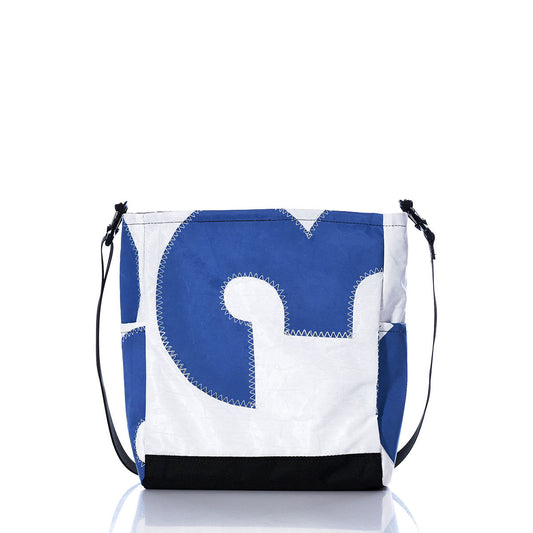 Vintage Blue Numbers Medium Voyager Crew Crossbody Alternate View