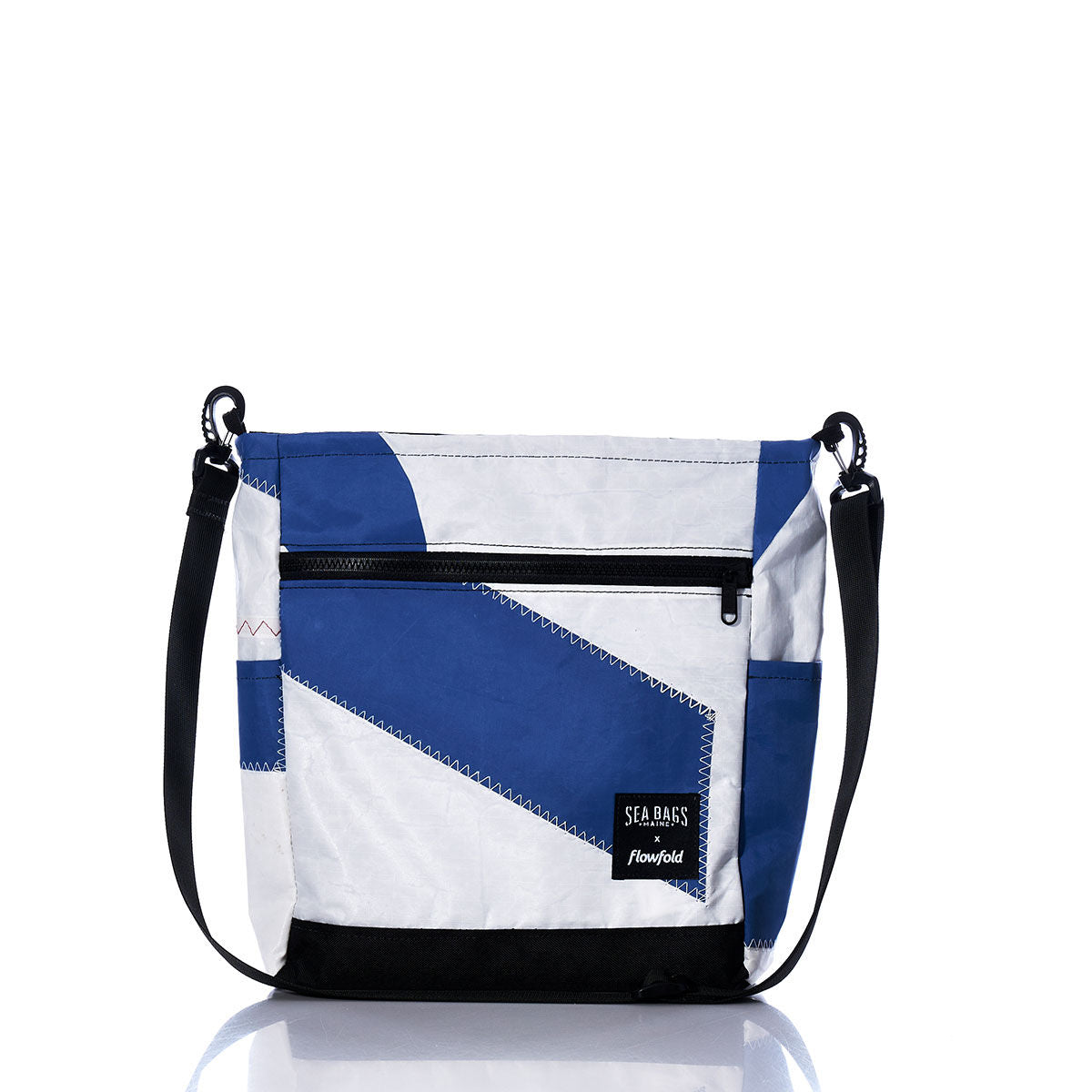 Vintage Blue and White Medium Voyager Crew Crossbody