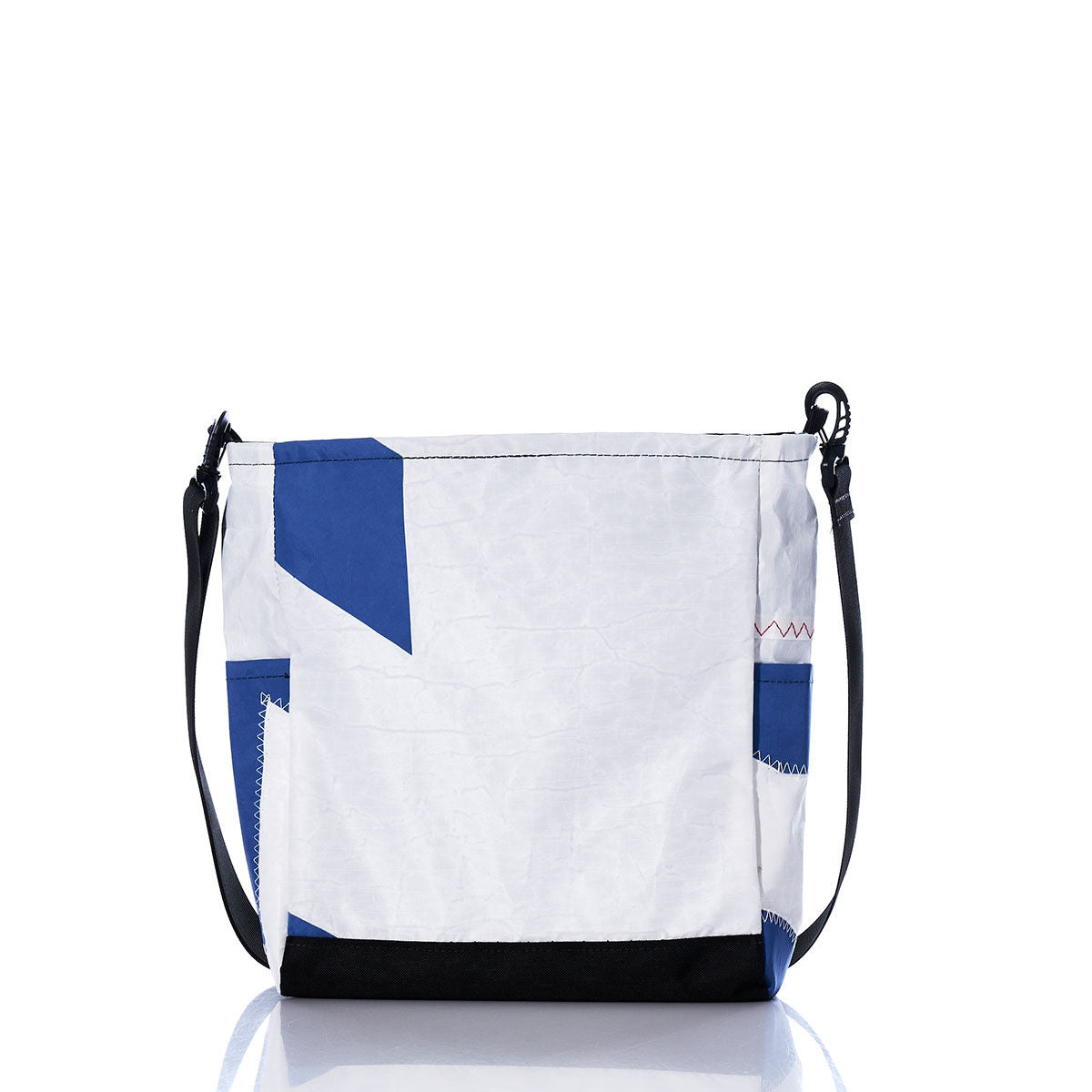 Vintage Blue and White Medium Voyager Crew Crossbody Alternate View
