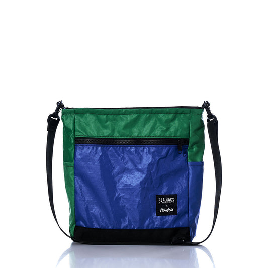 Vintage Green and Blue Medium Voyager Crew Crossbody