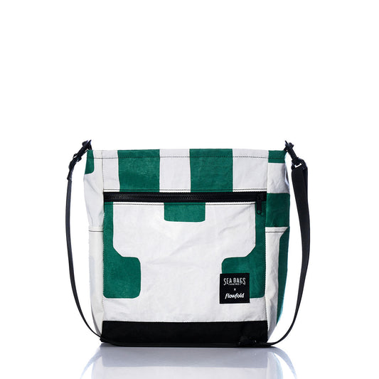 Vintage Green Numbers Medium Voyager Crew Crossbody