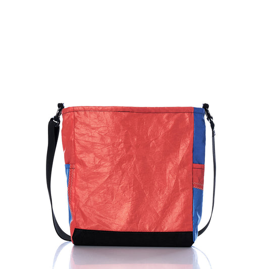 Vintage Orange and Blue Medium Voyager Crew Crossbody Alternate View
