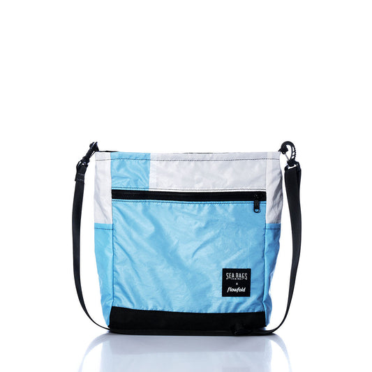 Vintage Blue and White Medium Voyager Crew Crossbody