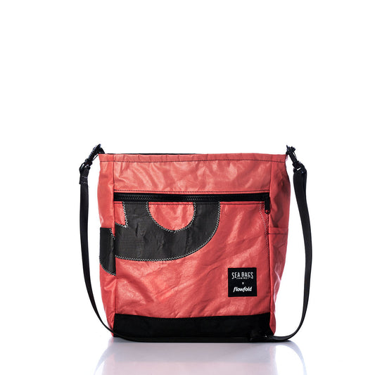 Vintage Orange and Black Medium Voyager Crew Crossbody