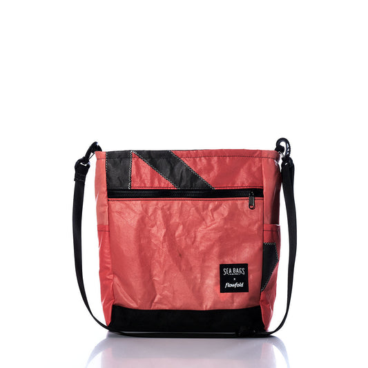 Vintage Orange and Black Medium Voyager Crew Crossbody