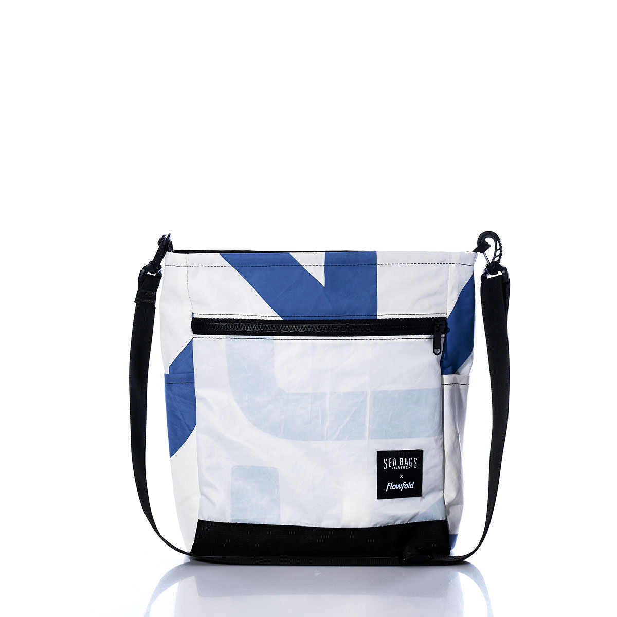 Vintage Blue and White Medium Voyager Crew Crossbody