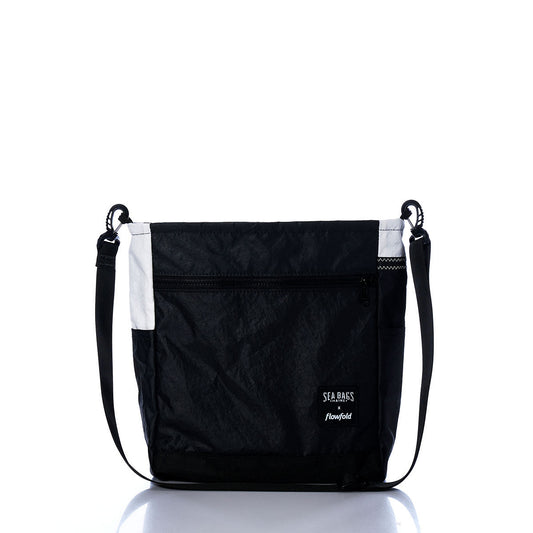 Vintage Black and White Medium Voyager Crew Crossbody