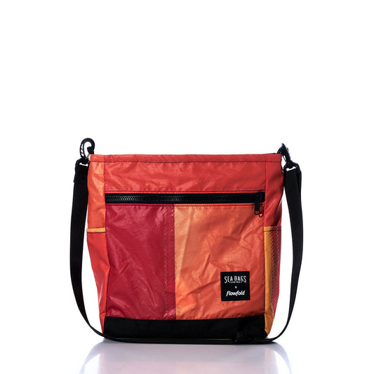 Vintage Orange and Red Medium Voyager Crew Crossbody