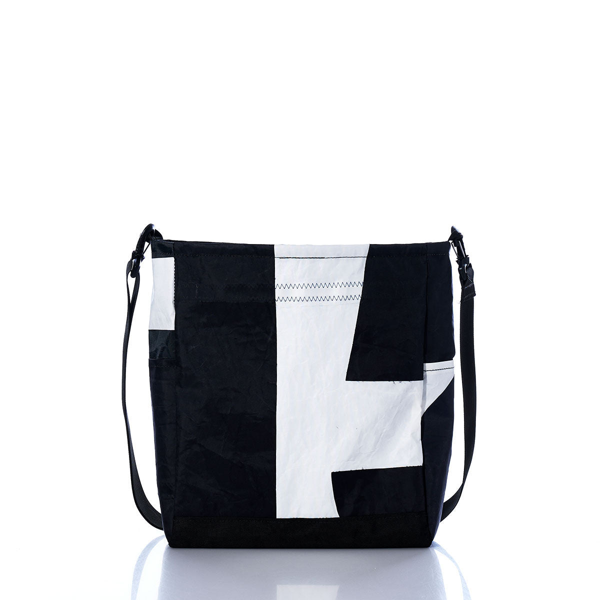 Vintage Black and White Medium Voyager Crew Crossbody Alternate View
