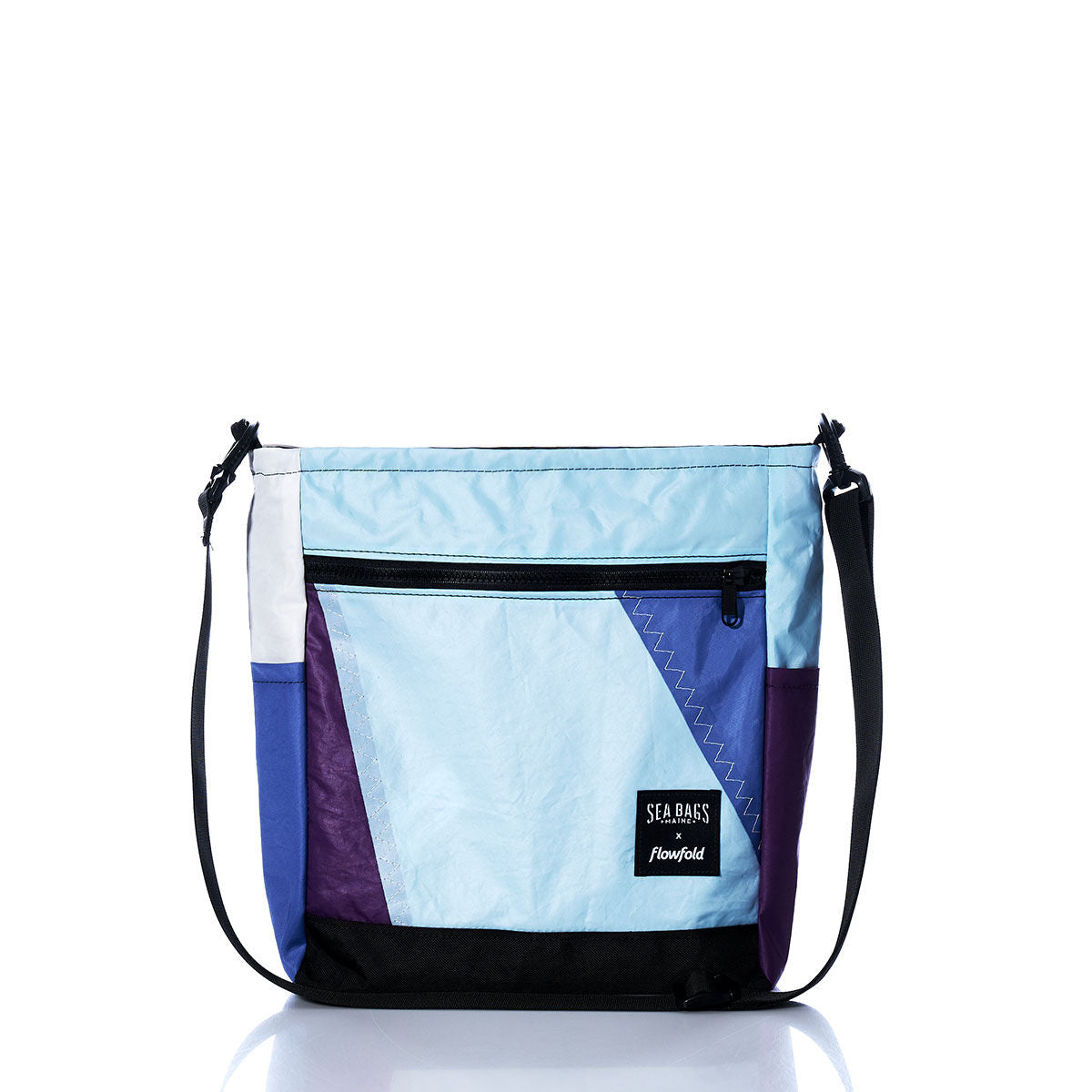 Vintage Blue and Purple Medium Voyager Crew Crossbody