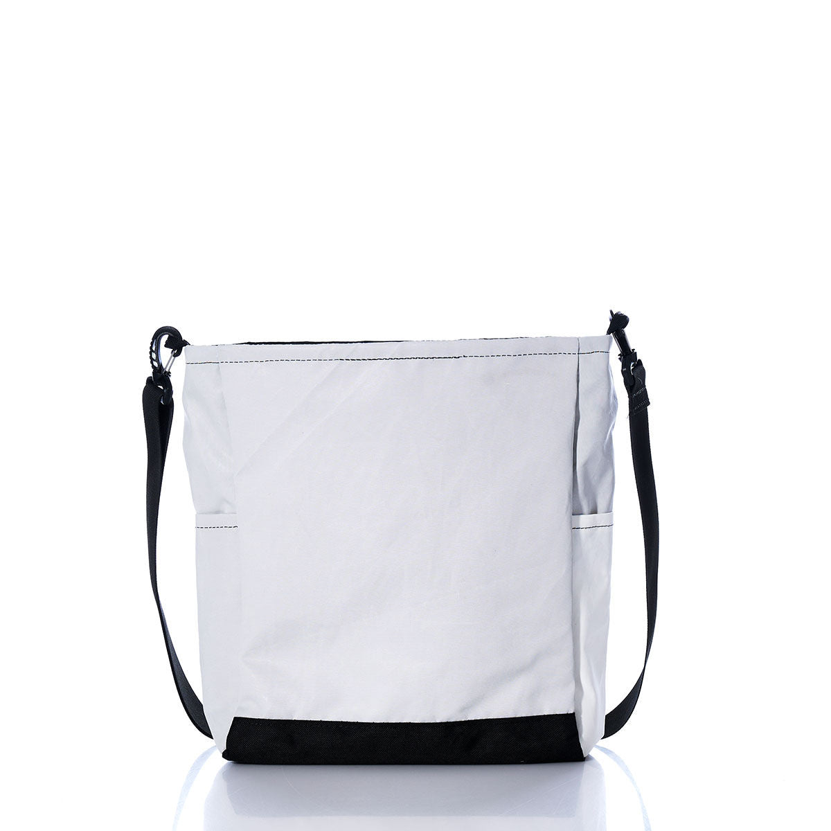 Vintage Gray and White Medium Voyager Crew Crossbody Alternate View