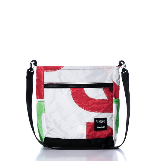 Vintage Red Numbers Medium Voyager Crew Crossbody