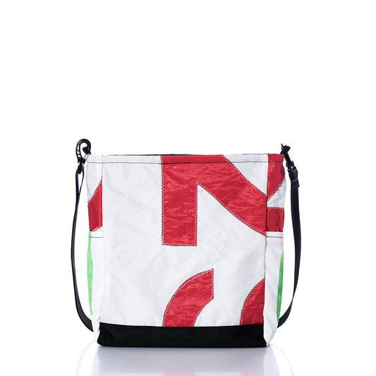 Vintage Red Numbers Medium Voyager Crew Crossbody Alternate View