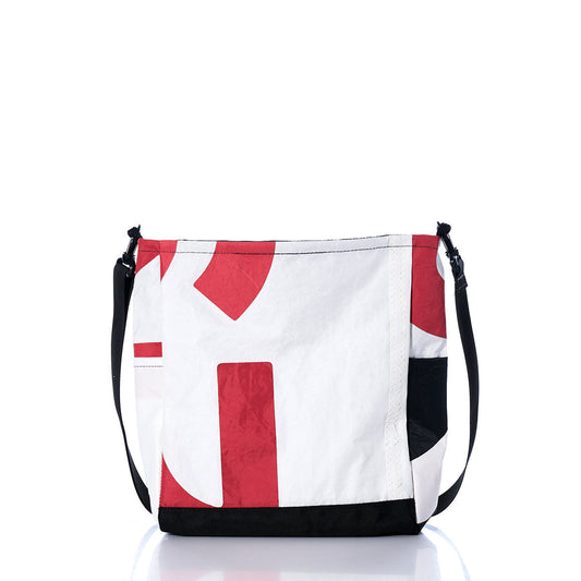 Vintage Black and Red Medium Voyager Crew Crossbody Alternate View