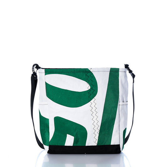 Vintage Green Numbers Medium Voyager Crew Crossbody Alternate View