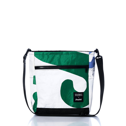 Vintage Green and Blue Medium Voyager Crew Crossbody