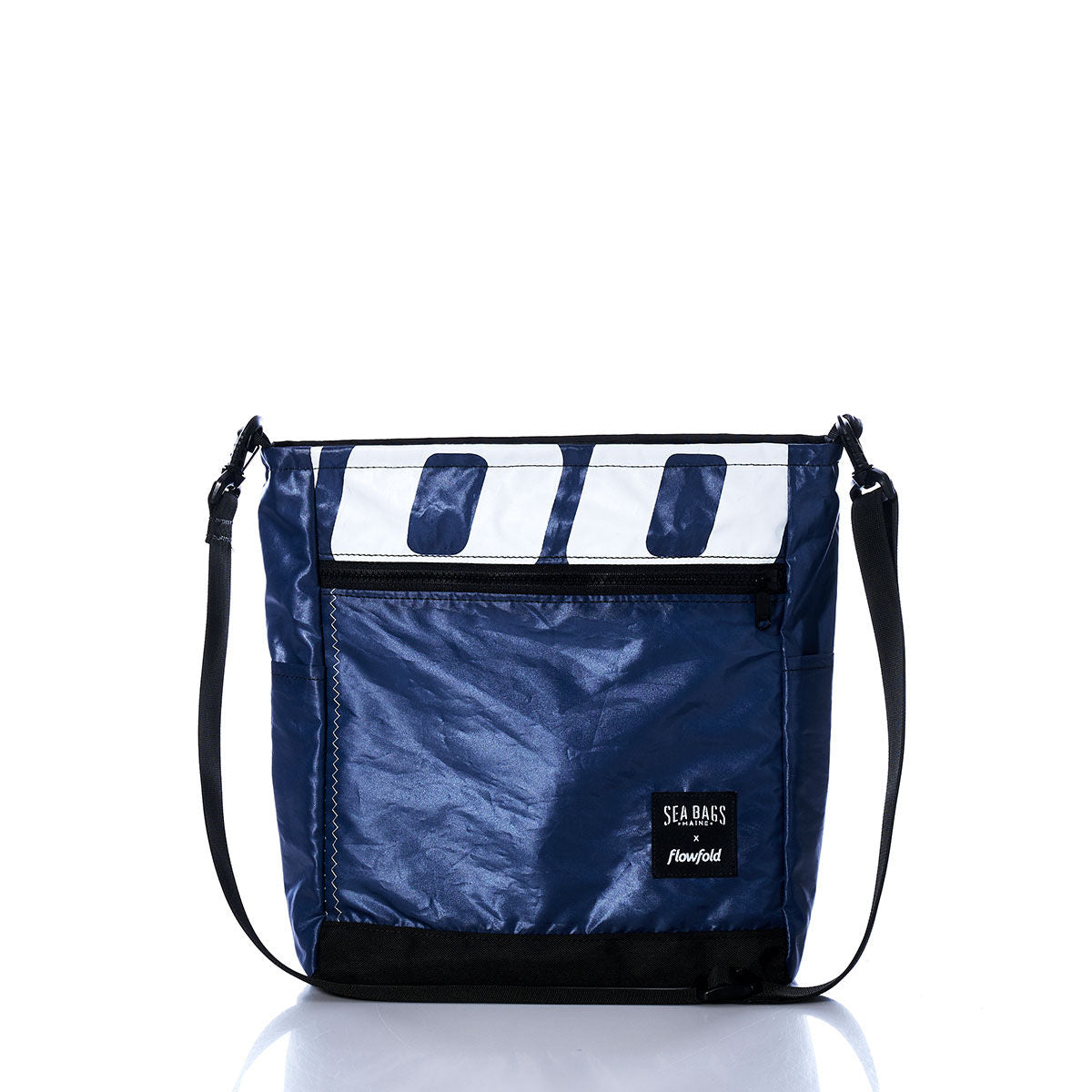 Vintage White Letters Medium Voyager Crew Crossbody