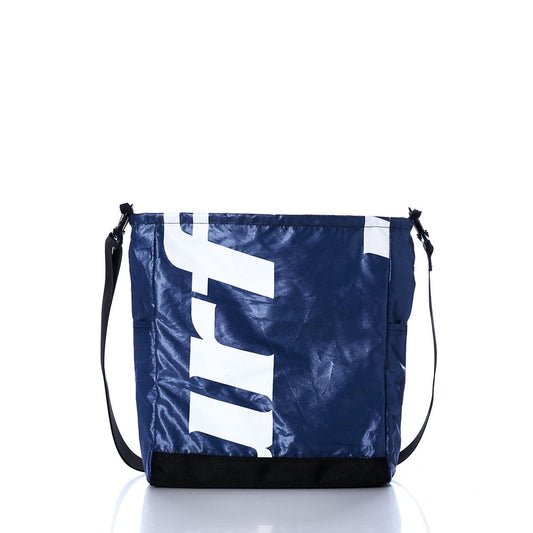 Vintage White Letters Medium Voyager Crew Crossbody Alternate View