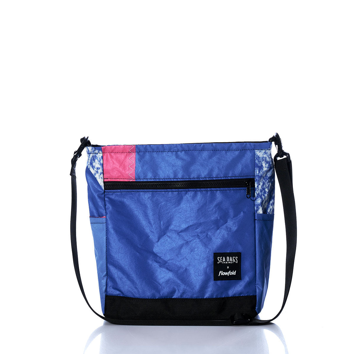 Vintage Blue and Pink Medium Voyager Crew Crossbody