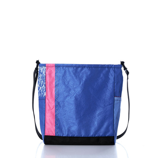 Vintage Blue and Pink Medium Voyager Crew Crossbody Alternate View