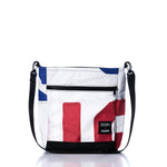 Vintage Red and Blue Medium Voyager Crew Crossbody