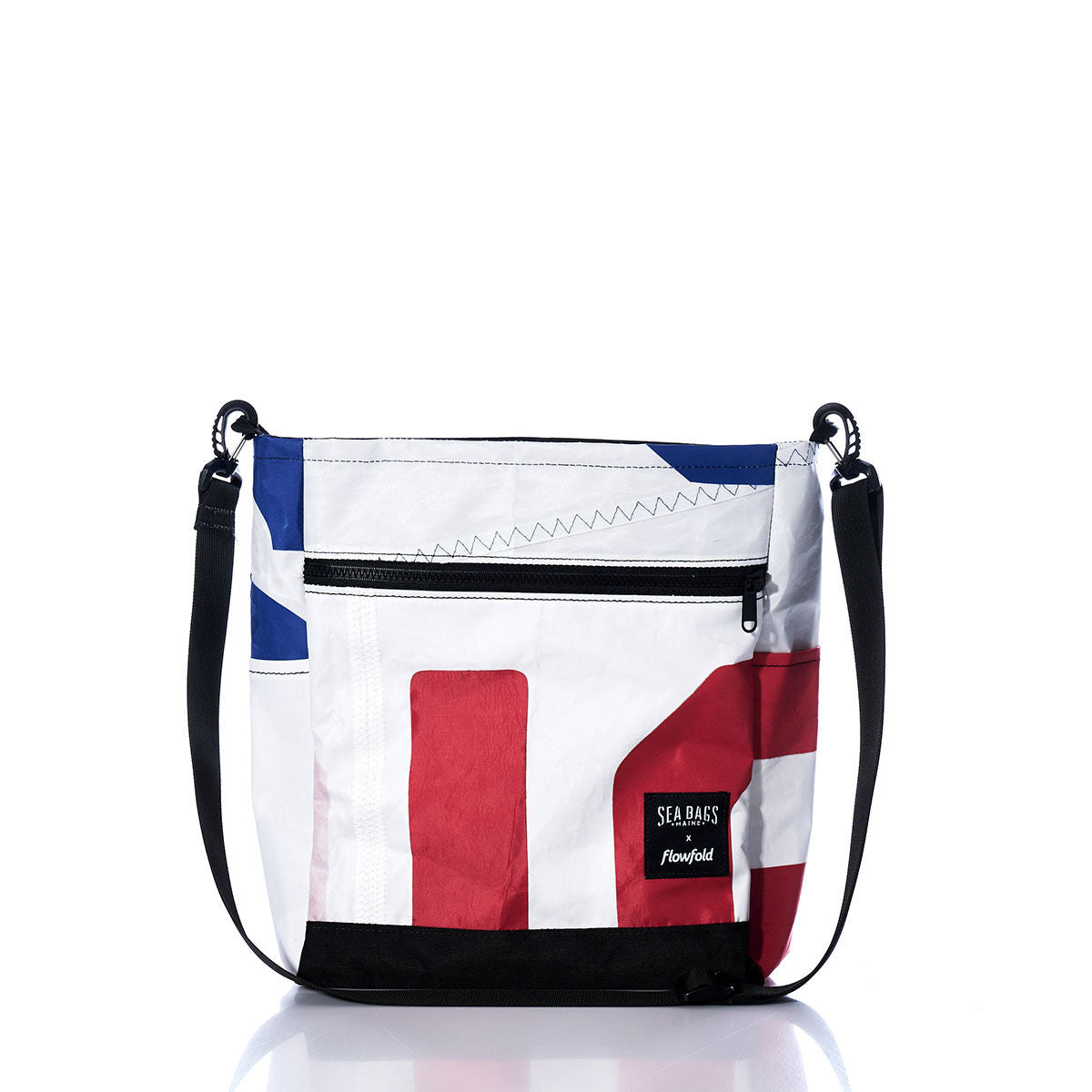 Vintage Red and Blue Medium Voyager Crew Crossbody