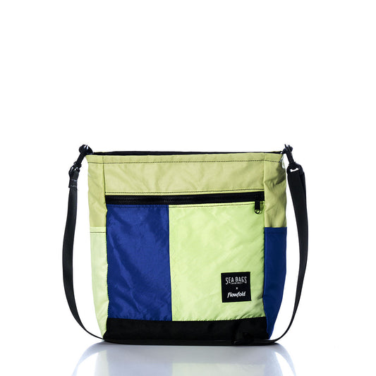 Vintage Neon and Blue Medium Voyager Crew Crossbody