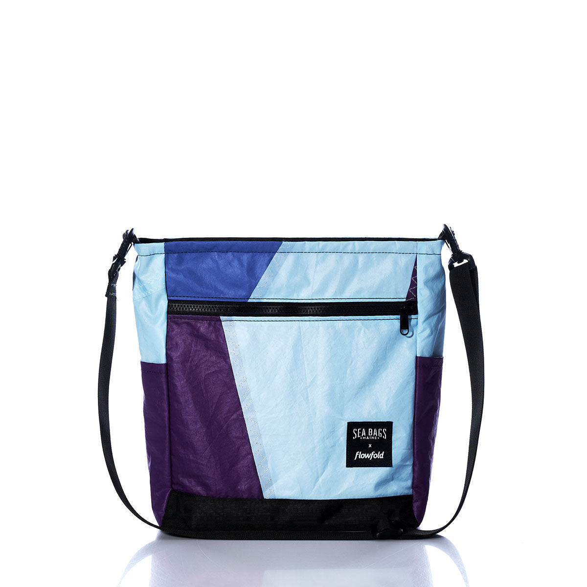 Vintage Blue and Purple Medium Voyager Crew Crossbody