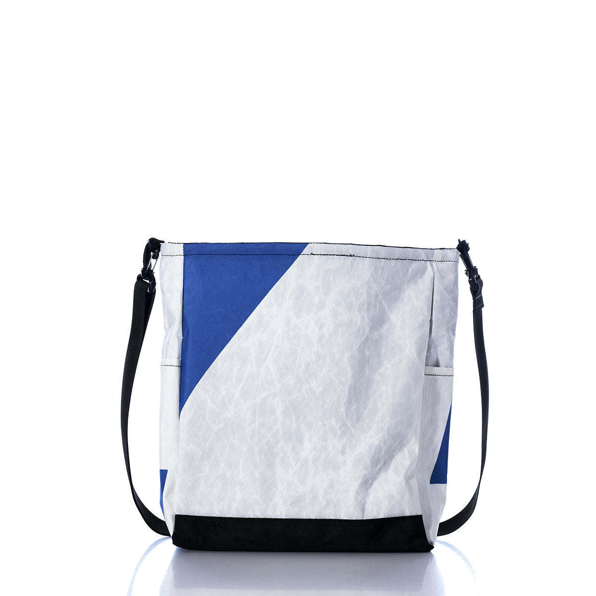 Vintage Blue and White Medium Voyager Crew Crossbody Alternate View