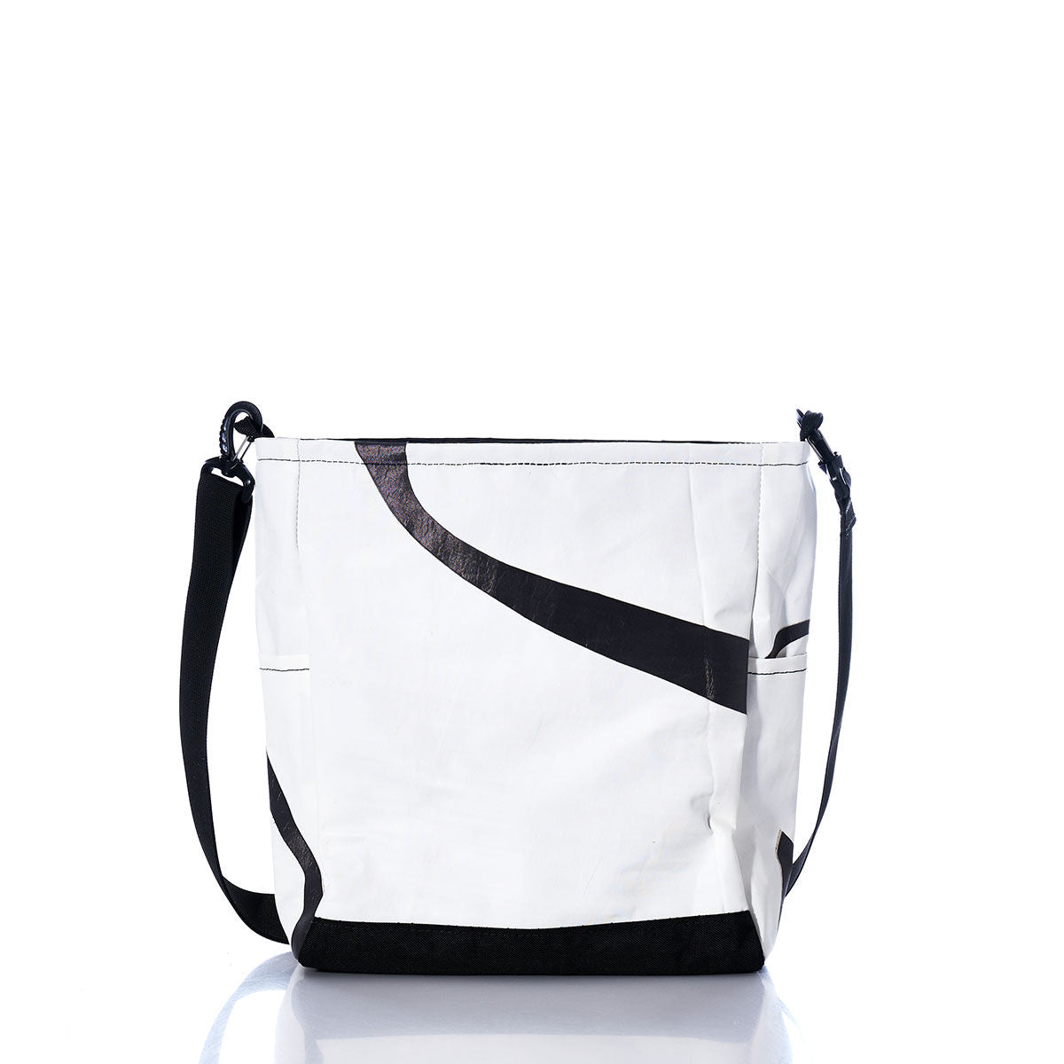 Vintage Black and White Medium Voyager Crew Crossbody Alternate View