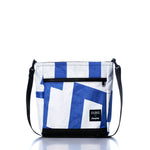 Vintage Blue and White Medium Voyager Crew Crossbody