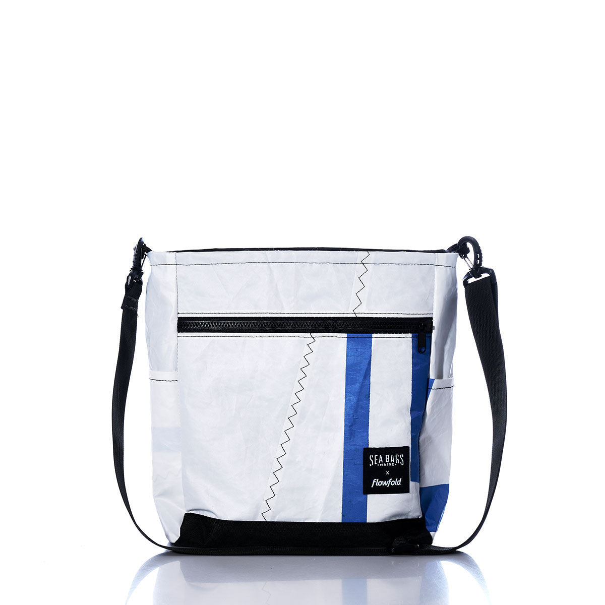 Vintage Blue and White Medium Voyager Crew Crossbody