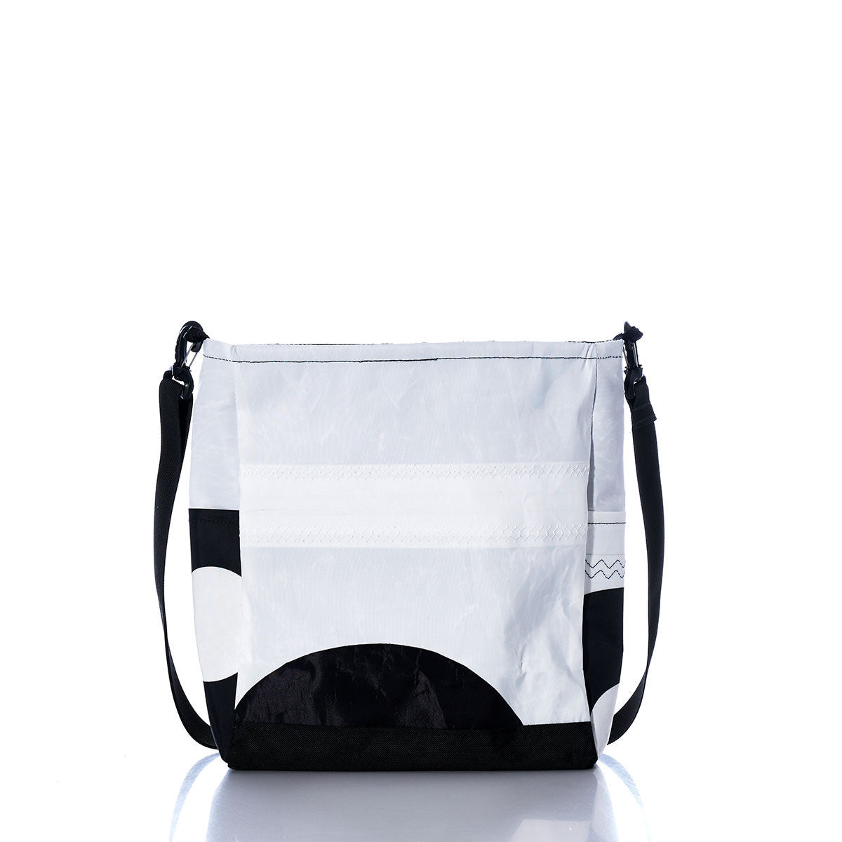 Vintage Black and White Medium Voyager Crew Crossbody Alternate View