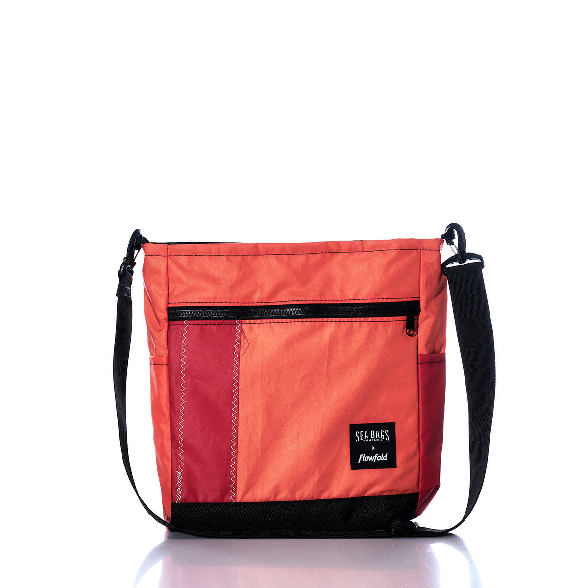 Vintage Orange and Red Medium Voyager Crew Crossbody