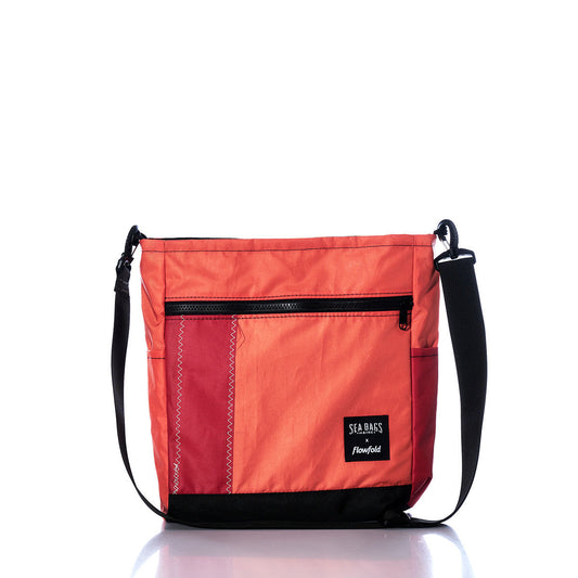 Vintage Orange and Red Medium Voyager Crew Crossbody