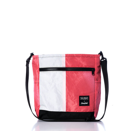 Vintage Coral and White Medium Voyager Crew Crossbody