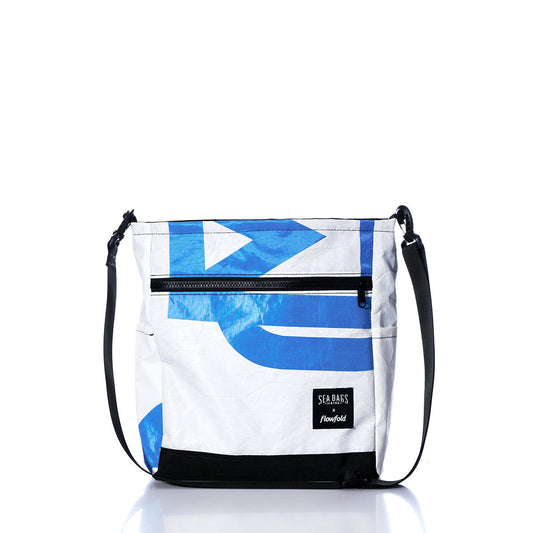Vintage Blue and White Medium Voyager Crew Crossbody