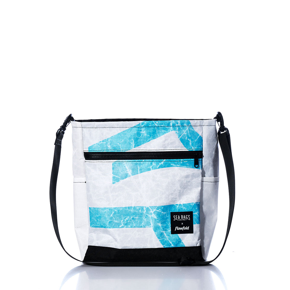 Vintage Blue Letters Medium Voyager Crew Crossbody