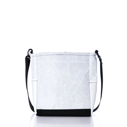Vintage Blue and White Medium Voyager Crew Crossbody Alternate View